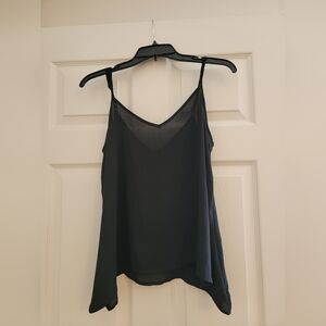 Women's Black Sheer Camisole Top Size Small